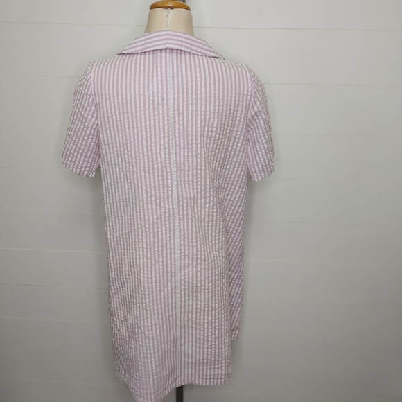 NWT Monki lilac seersucker shirt dress XS - Picture 5 of 11